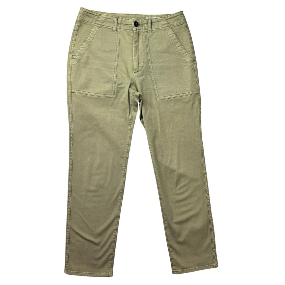 Adriano Goldschmied Jeans Women's 26 Green The Wes Utilitarian Relaxed Straight